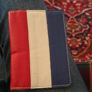 Roots  Leather Passport Holder France